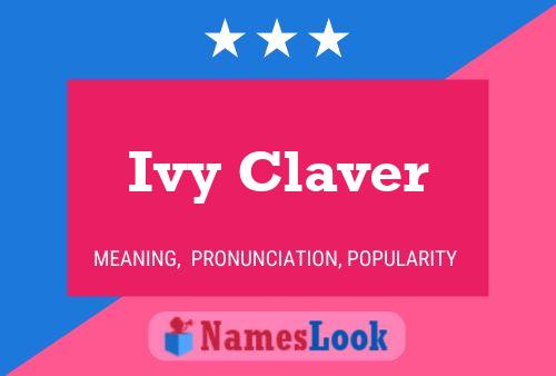 ملصق اسم Ivy Claver