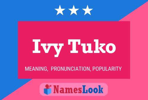 ملصق اسم Ivy Tuko