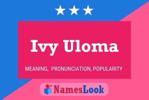 ملصق اسم Ivy Uloma