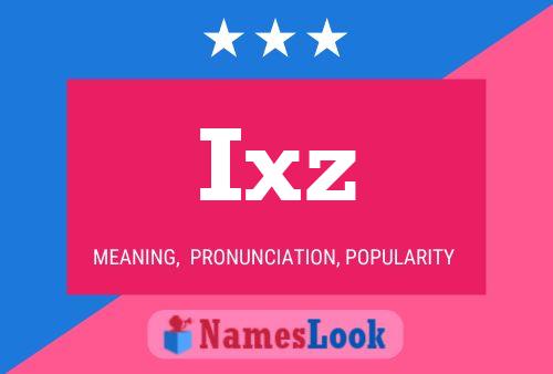 ملصق اسم Ixz