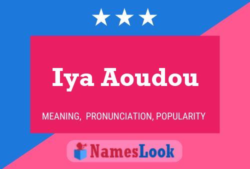 ملصق اسم Iya Aoudou