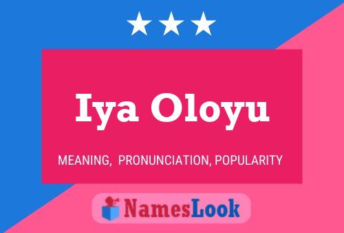 ملصق اسم Iya Oloyu