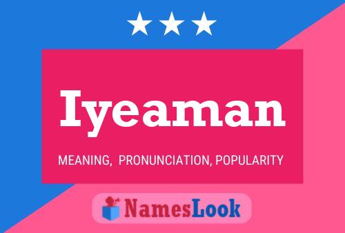 ملصق اسم Iyeaman