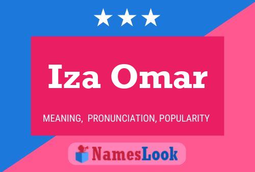 ملصق اسم Iza Omar