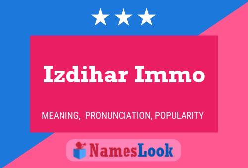 ملصق اسم Izdihar Immo