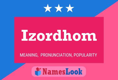 ملصق اسم Izordhom