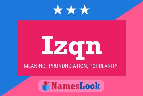 ملصق اسم Izqn