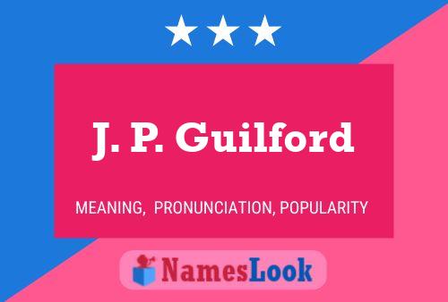 ملصق اسم J. P. Guilford