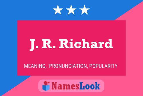 ملصق اسم J. R. Richard