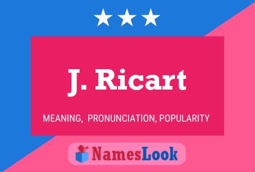 ملصق اسم J. Ricart