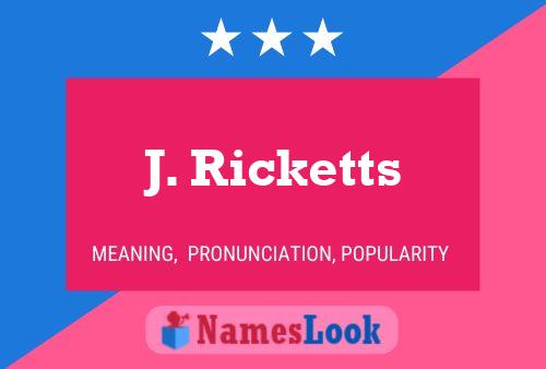 ملصق اسم J. Ricketts