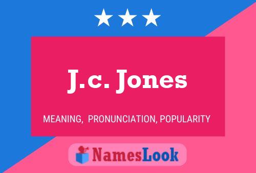 ملصق اسم J.c. Jones