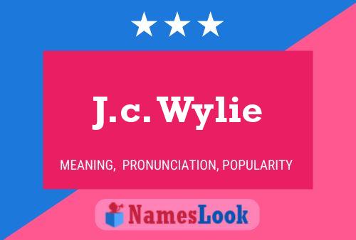 ملصق اسم J.c. Wylie