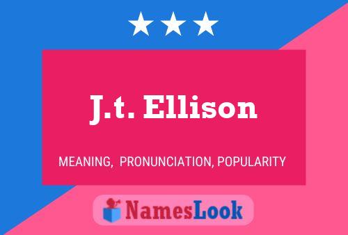 ملصق اسم J.t. Ellison