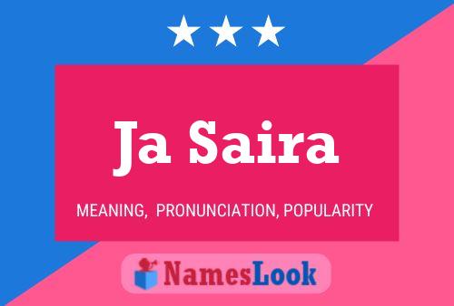 ملصق اسم Ja Saira