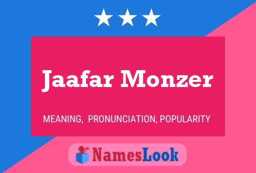 ملصق اسم Jaafar Monzer