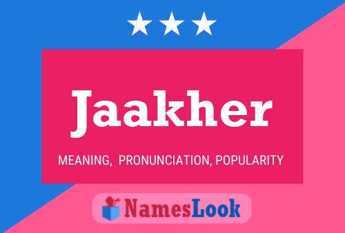 ملصق اسم Jaakher