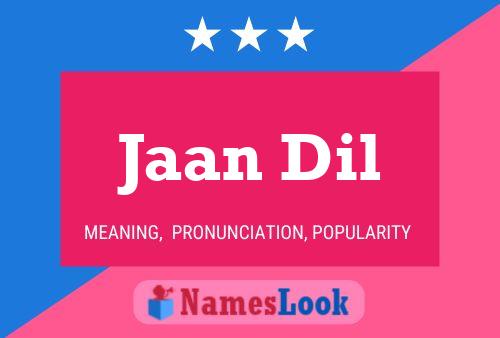 ملصق اسم Jaan Dil