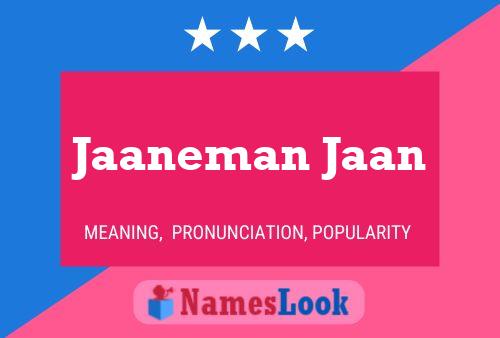 ملصق اسم Jaaneman Jaan