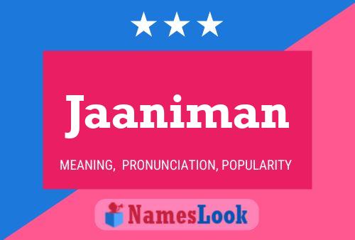 ملصق اسم Jaaniman