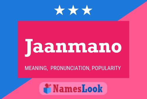 ملصق اسم Jaanmano