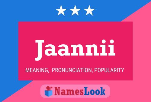 ملصق اسم Jaannii