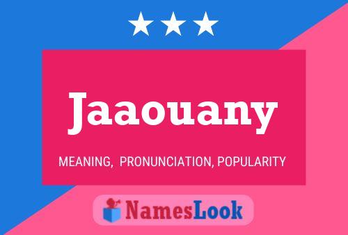 ملصق اسم Jaaouany