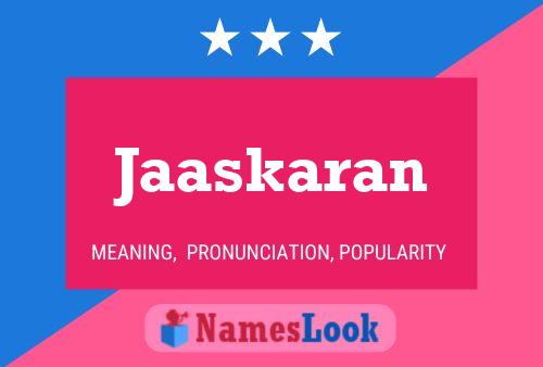 ملصق اسم Jaaskaran