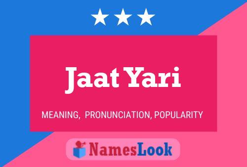 ملصق اسم Jaat Yari