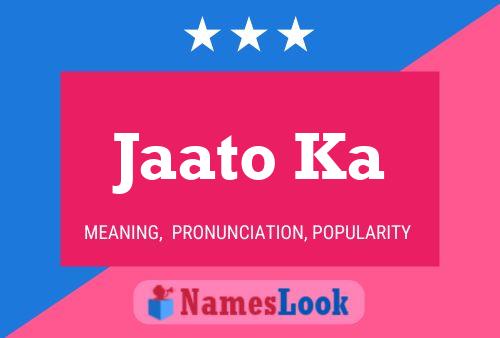 ملصق اسم Jaato Ka