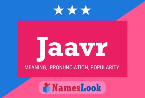 ملصق اسم Jaavr