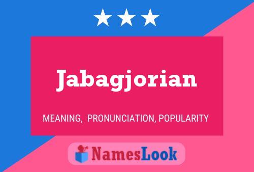 ملصق اسم Jabagjorian