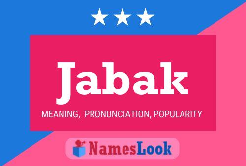 ملصق اسم Jabak