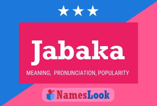 ملصق اسم Jabaka