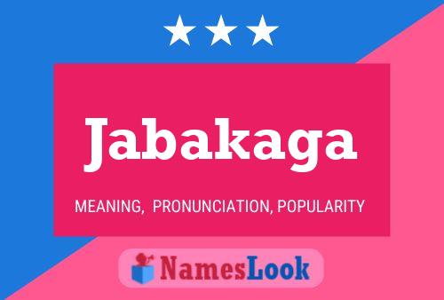 ملصق اسم Jabakaga