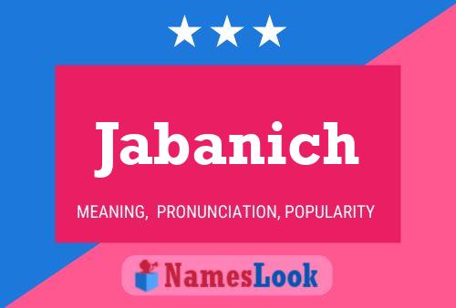 ملصق اسم Jabanich