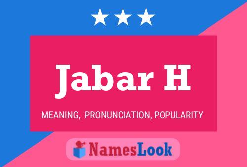 ملصق اسم Jabar H