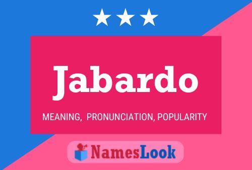 ملصق اسم Jabardo