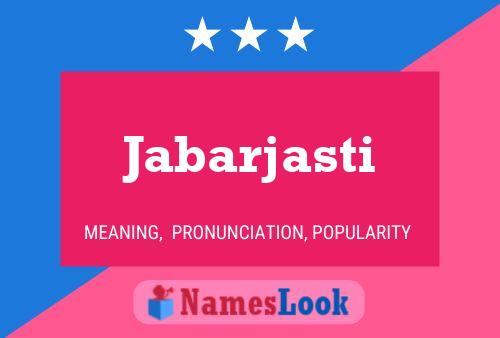 ملصق اسم Jabarjasti