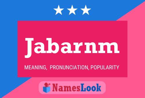 ملصق اسم Jabarnm