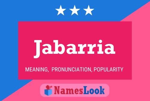 ملصق اسم Jabarria