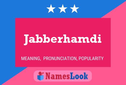 ملصق اسم Jabberhamdi