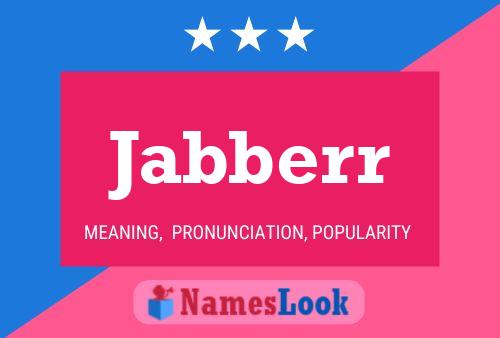 ملصق اسم Jabberr