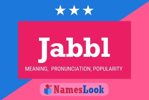 ملصق اسم Jabbl