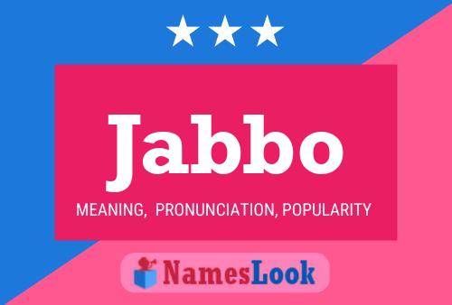 ملصق اسم Jabbo