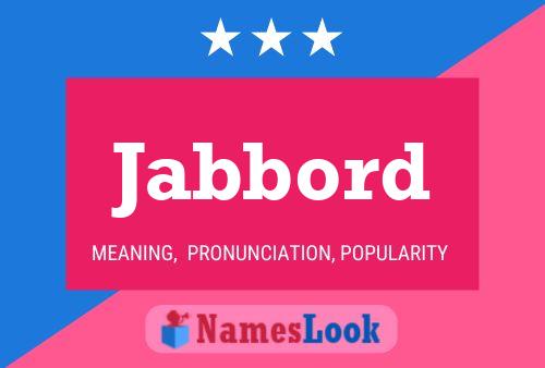 ملصق اسم Jabbord