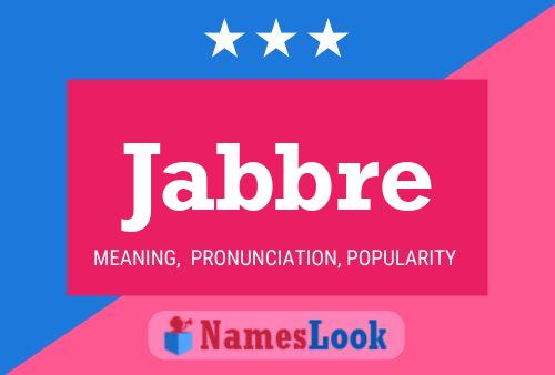 ملصق اسم Jabbre