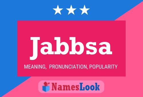 ملصق اسم Jabbsa