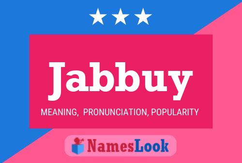 ملصق اسم Jabbuy