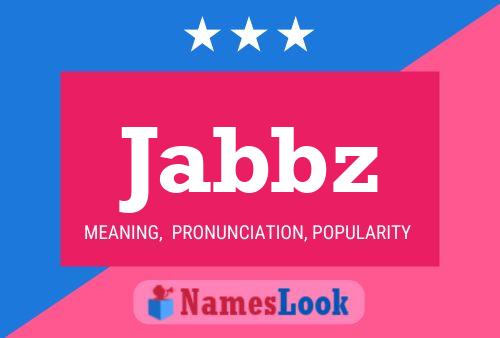 ملصق اسم Jabbz